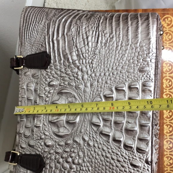 NWT Brahmin Asher Clermont handbag and checkbook Wallet Mauve Pewter Metallic - Picture 4 of 10